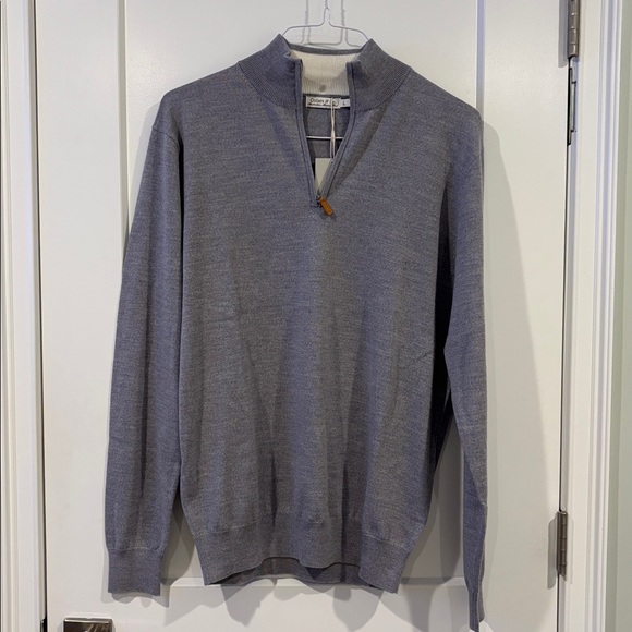 Collars & Co. Other - NEW Collars & Co Mens Australian Merino Wool Quarter Zip Sweater Large
